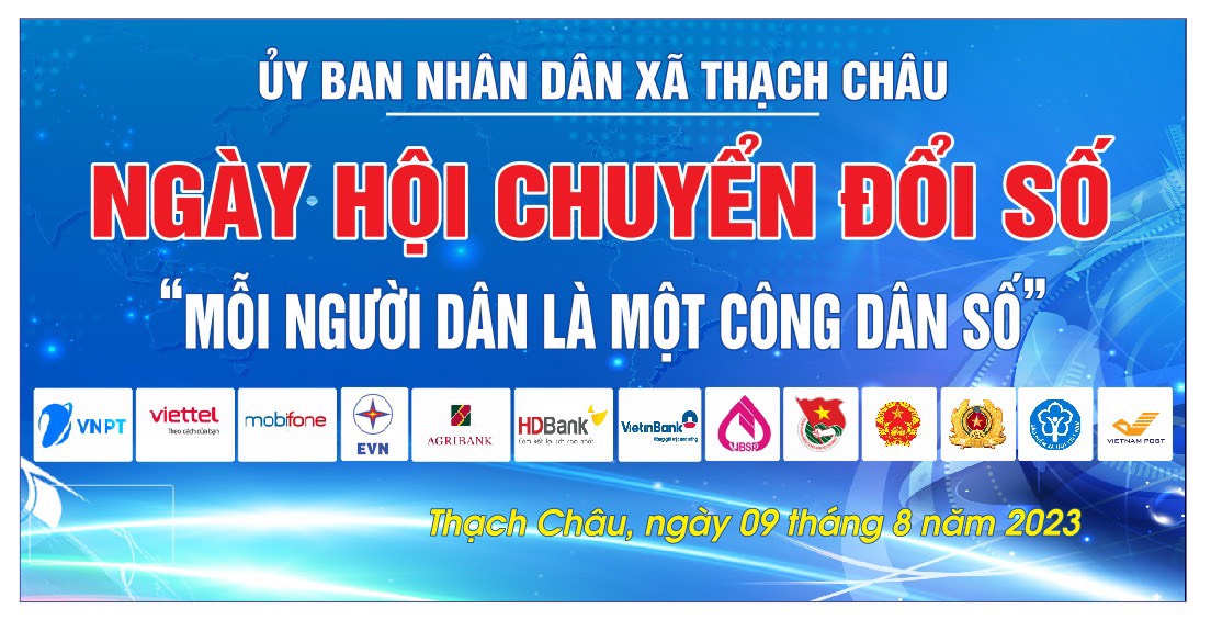 Xã Thạch Châu tổ chức ngày hội Chuyển đổi số năm 2023!