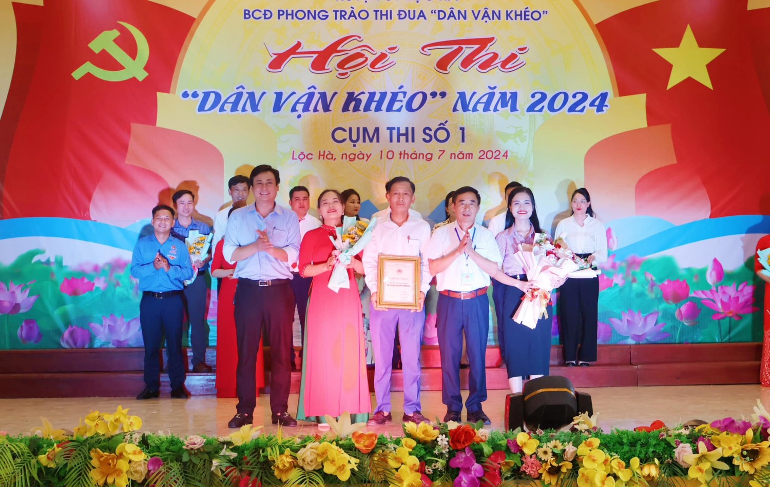 Xã Thạch Châu tham gia Hội thi “Dân vận khéo” Cụm I, huyện Lộc Hà năm 2024 đạt giải Nhì!